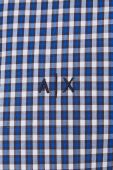 Бавовняна сорочка Armani Exchange чоловіча regular комір button-down колір блакитний