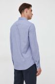 Бавовняна сорочка Armani Exchange чоловіча regular класичний комір колір блакитний (3434079)