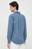 Бавовняна сорочка North Sails чоловіча regular комір button-down колір блакитний