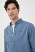 Бавовняна сорочка North Sails чоловіча regular комір button-down колір блакитний