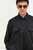 Сорочка Dickies чоловіча колір чорний regular класичний комір (3400767)