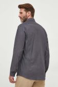 Сорочка Liu Jo чоловіча колір сірий regular класичний комір