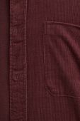 Вельветова сорочка Marc O'Polo колір бордовий regular класичний комір