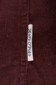 Вельветова сорочка Marc O'Polo колір бордовий regular класичний комір