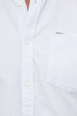 Бавовняна сорочка Pepe Jeans чоловіча regular комір button-down колір блакитний