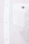 Бавовняна сорочка Gant чоловіча колір білий regular комір button-down