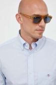 Бавовняна сорочка Gant чоловіча regular комір button-down колір блакитний (3341994)