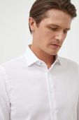 Сорочка Michael Kors чоловіча колір білий slim класичний комір (3533201)