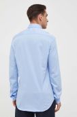 Бавовняна сорочка Tommy Hilfiger чоловіча slim комір button-down колір блакитний (3533260)