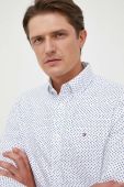 Бавовняна сорочка Tommy Hilfiger чоловіча колір білий regular комір button-down (3533294)