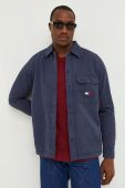 Бавовняна сорочка Tommy Jeans чоловіча колір синій relaxed класичний комір (3420084)