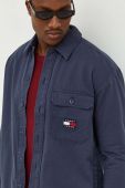 Бавовняна сорочка Tommy Jeans чоловіча колір синій relaxed класичний комір (3420084)