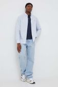 Бавовняна сорочка Tommy Jeans чоловіча regular комір button-down колір блакитний (3424256)