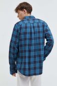 Бавовняна сорочка Superdry чоловіча regular комір button-down колір блакитний (3613874)