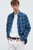 Бавовняна сорочка Superdry чоловіча regular комір button-down колір блакитний (3613874)