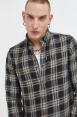 Бавовняна сорочка Superdry чоловіча regular комір button-down колір блакитний (3675753)