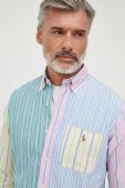 Бавовняна сорочка Polo Ralph Lauren чоловіча regular комір button-down колір барвистий (3617585)