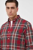 Бавовняна сорочка Polo Ralph Lauren чоловіча колір червоний regular комір button-down (3429299)