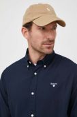 Бавовняна сорочка Barbour Oxtown чоловіча колір синій slim комір button-down