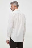 Бавовняна сорочка Gant чоловіча колір бежевий regular комір button-down (3621643)