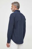 Бавовняна сорочка Gant чоловіча колір синій regular комір button-down (3601992)