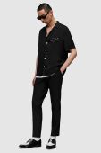 Сорочка AllSaints VENDETTA чоловіча колір чорний regular