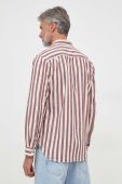 Бавовняна сорочка Pepe Jeans Crivitz чоловіча колір бордовий regular комір button-down