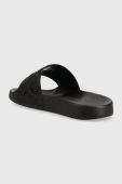 Шльопанці Tommy Jeans TJW WOVEN POOL SLIDE жіночі колір чорний EN0EN02223