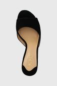 Замшеві шльопанці Lauren Ralph Lauren Lyanna жіночі колір чорний на шпильці 802912384004