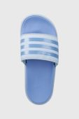 Шльопанці adidas Performance жіночі на платформі колір блакитний