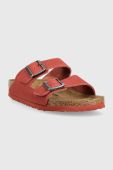 Замшеві шльопанці Birkenstock Arizona Corduroy жіночі колір червоний 1026102