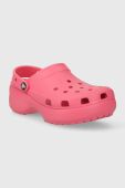 Шльопанці Crocs Classic Platform Clog жіночі колір рожевий на платформі 206750