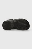 Шльопанці Crocs Classic Platform Lined Clog жіночі колір чорний на платформі 207938