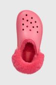Шльопанці Crocs Stomp Lined Clog жіночі колір рожевий на платформі 208546