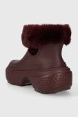 Зимові чоботи Crocs Stomp Lined Boot колір бордовий 208718