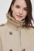 Тренч Lauren Ralph Lauren жіночий колір бежевий перехідний