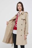 Тренч Lauren Ralph Lauren жіночий колір бежевий перехідний