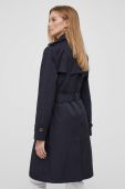 Тренч Lauren Ralph Lauren жіночий колір синій перехідний двобортний