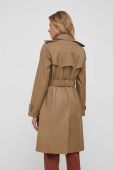 Тренч Lauren Ralph Lauren жіночий колір бежевий перехідний двобортний
