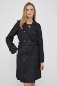 Тренч Lauren Ralph Lauren жіночий колір чорний перехідний двобортний