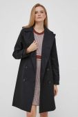Тренч Lauren Ralph Lauren жіночий колір чорний перехідний двобортний