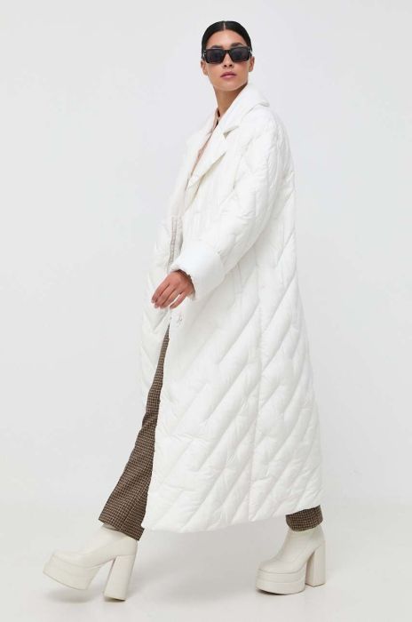 Куртка Pinko жіноча колір бежевий зимова oversize (3528148)