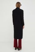 Вовняне пальто Pinko колір чорний перехідний двобортний (3441927)
