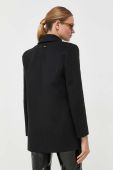 Вовняне пальто Patrizia Pepe колір чорний перехідний (3394129)