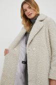 Пальто Bomboogie жіночий колір бежевий перехідний двобортний