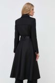 Пальто Elisabetta Franchi жіночий колір чорний перехідний (3450353)