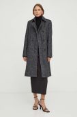 Пальто з домішкою вовни Drykorn колір сірий перехідний двобортний