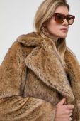 Пальто MICHAEL Michael Kors жіночий колір бежевий перехідний oversize