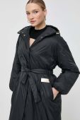 Куртка Armani Exchange жіноча колір чорний зимова oversize