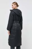 Куртка Armani Exchange жіноча колір чорний зимова oversize